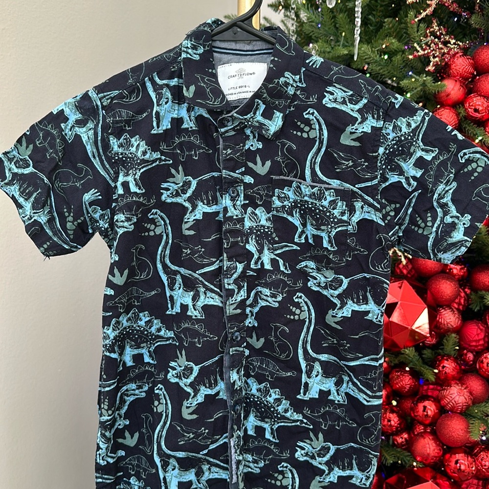 Dinosaur Button Down Shirt